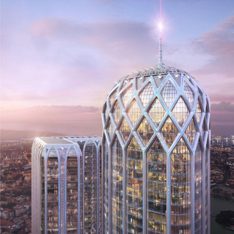 Dự án đi theo lối kết cấu Diagrid phức tạp, hiếm gặp trên thế giới, tương tự những tên tuổi lớn như 30 St Mary Axe của London hay tòa nhà Prada tại Tokyo... &nbsp;