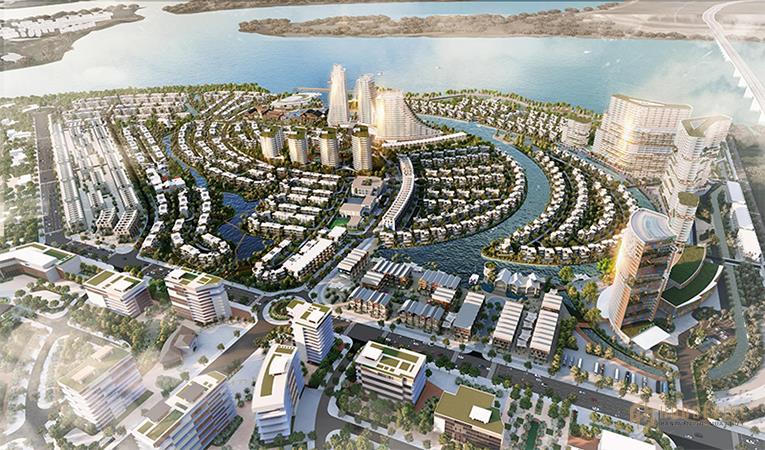 Phối cảnh dự án Khu đô thị du lịch Long Tân giai đoạn 1 của DIC Corp. &nbsp;