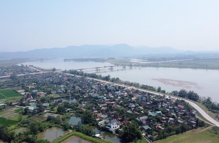 Ngắm hình dáng cầu vượt sông dài nhất cao tốc Bắc - Nam nối Nghệ An với Hà Tĩnh