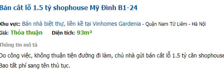 Mua nhà lô 300 triệu/m2: Đại gia ôm vào, lỗ luôn 2 tỷ