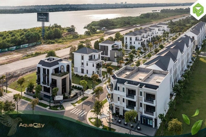 Một góc khu đô thị sinh thái Aqua City đang dần hình thành