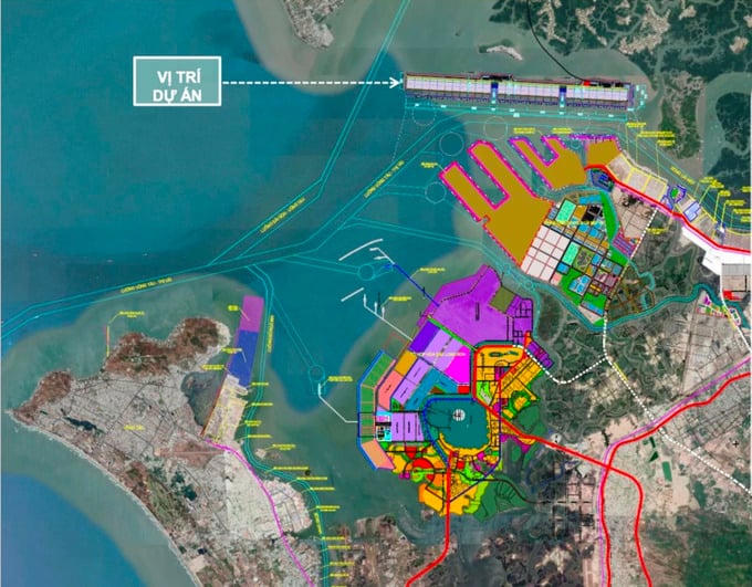 Vị trí sẽ xây dựng Cảng trung chuyển quốc tế Cần Giờ. Ảnh: Internet &nbsp;