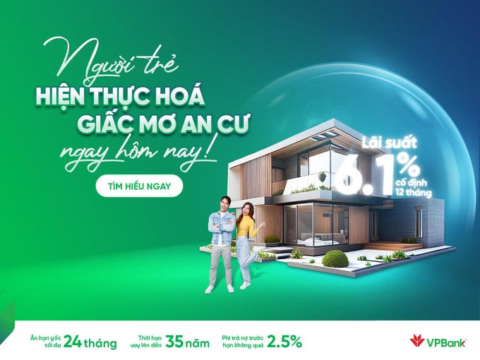 Gói vay mua nhà cho người trẻ của VPBank triển khai được nhiều người đánh giá là cạnh tranh nhất trên thị trường