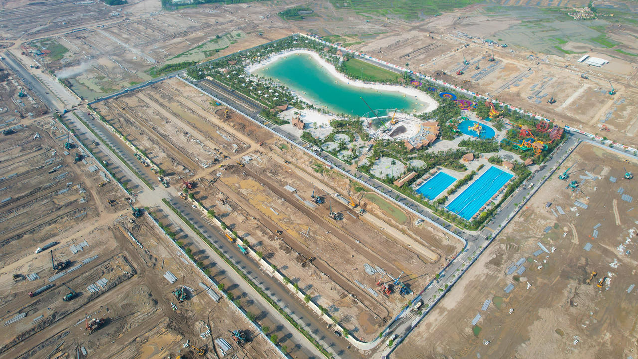 Dự án Vinhomes Ocean Park 3 đang xây dựng