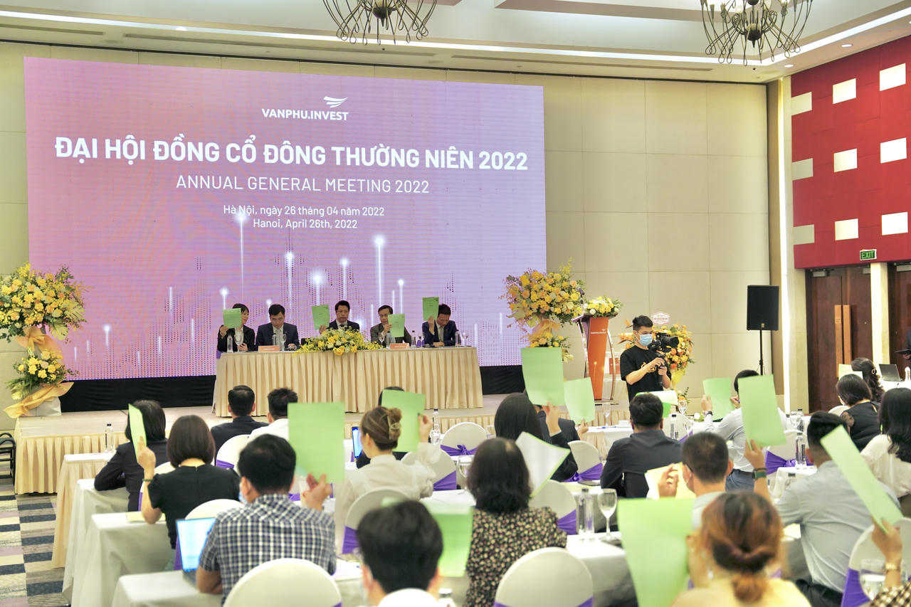 Toàn cảnh Đại hội cổ đông thường niên 2022 của Văn Phú – Invest &nbsp; &nbsp;