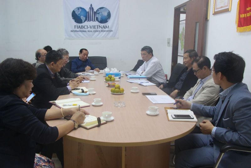 Buổi gặp mặt giữa Lãnh đạo Hiệp hội Bất động sản Việt Nam (VNREA) với Tổng hội Xây dựng Việt Nam. &nbsp;