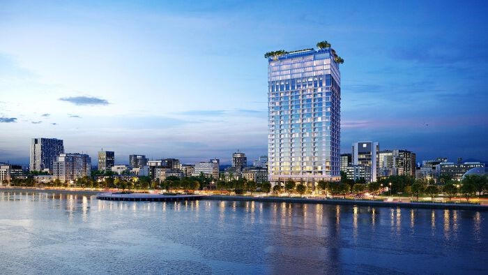 Dự án Tháp Ven Sông (tên thương mại: The Royal - Boutique Hotel & Condo Danang) nằm tại phường Bình Thuận, quận Hải Châu, TP Đà Nẵng. &nbsp;