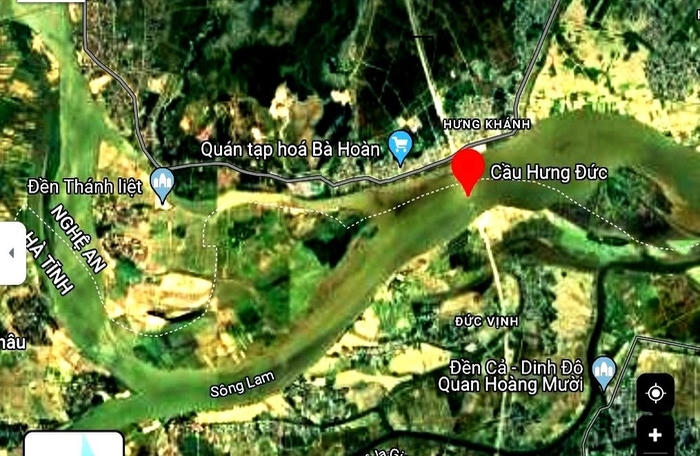 Hướng tuyến cầu Hưng Đức.