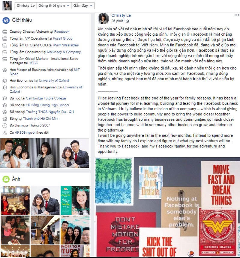 Lê Diệp Kiều Trang, kiều nữ nổi tiếng bậc nhất Việt Nam rời Facebook