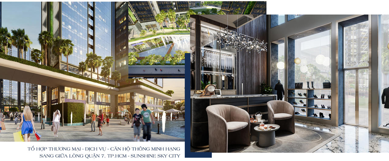 Tổ hợp Thương mại - Dịch vụ - Căn hộ thông minh hạng sang giữa lòng Quận 7, TP.HCM - Sunshine Sky City &nbsp;