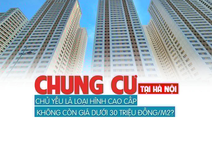 Chung cư tại Hà Nội: Chủ yếu là cao cấp, không còn giá dưới 30 triệu đồng/m2?
