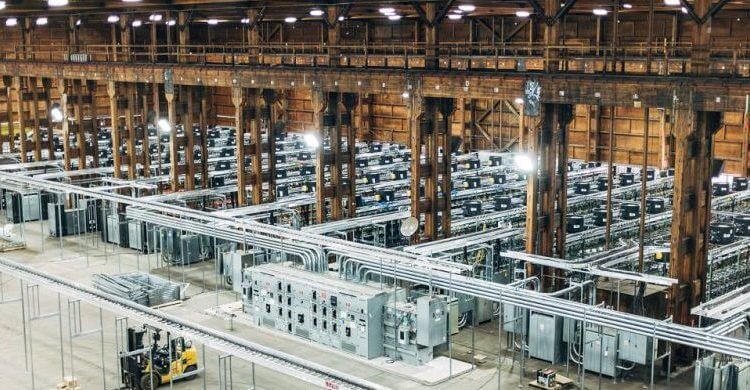 Nhà máy đào tiền ảo Bcause, bang Virginia, Mỹ. Ảnh: Coincentral