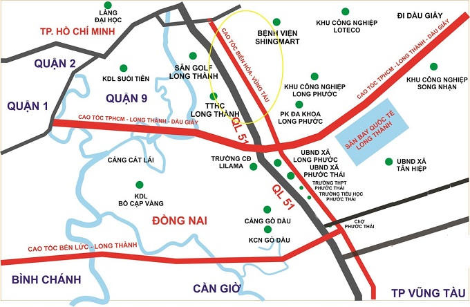 Cao tốc Biên Hòa - Vũng Tàu dài 53,7 km, quy mô 4 - 6 làn xe, dự án có tổng mức đầu tư 17.837 tỷ đồng.