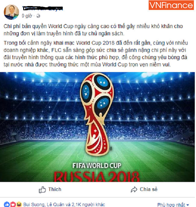 VTV "nói" chưa có bản quyền World Cup: Tỷ phú Trịnh Văn Quyết lại có cơ hội vung tiền!