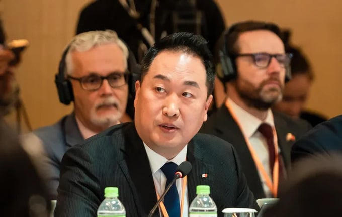 Ông Hong Sun, Chủ tịch Hiệp hội doanh nghiệp Hàn Quốc tại Việt Nam (Kocham).