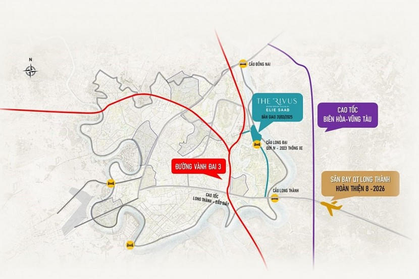 Vị trí “siêu kết nối” của The Rivus. &nbsp;