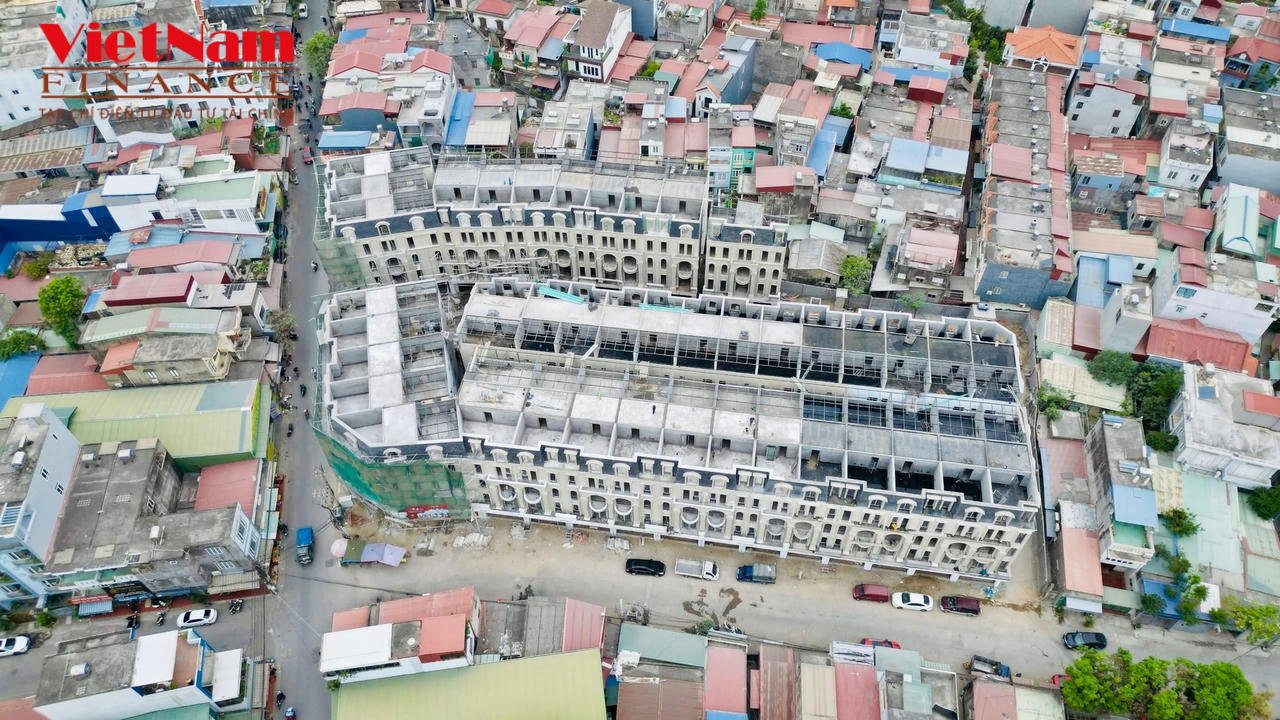 Hiện trạng xây dựng 41 căn tại dự án.