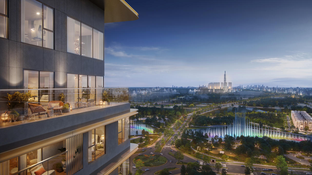 Tầm view panorama vĩnh viễn từ những căn penthouse và penthouse duplex của Lumière Midtown &nbsp;