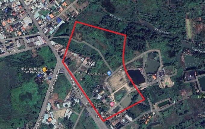 Toàn cảnh khu đất sẽ xây Aeon Mall Biên Hòa - Nguồn: vnindex.net