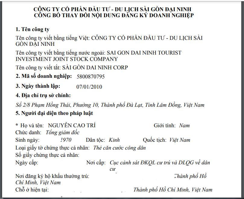 Lộ diện đại gia Nguyễn Cao Trí 'đứng sau' siêu dự án nghỉ dưỡng Đại Ninh (Lâm Đồng) vừa bị kiến nghị thu hồi