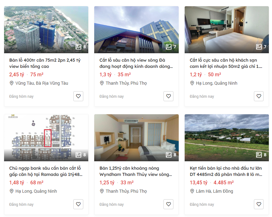 Nhiều nhà đầu tư rao bán cắt lỗ bất động sản nghỉ dưỡng. &nbsp;