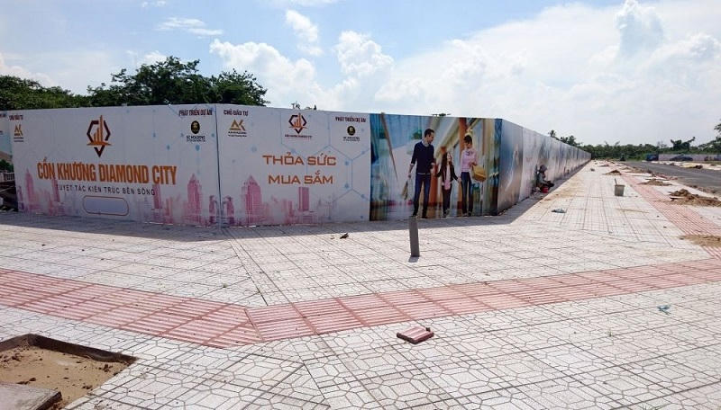 Dự án Khu đô thị mới Cồn Khương vẫn còn ngổn ngang, dở dang. &nbsp;