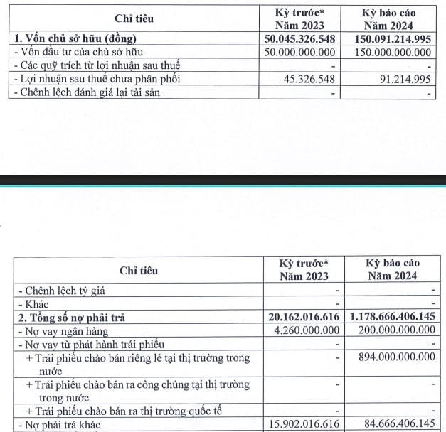 Tình hình tài chính năm 2024&nbsp;của Huy Dương Group.