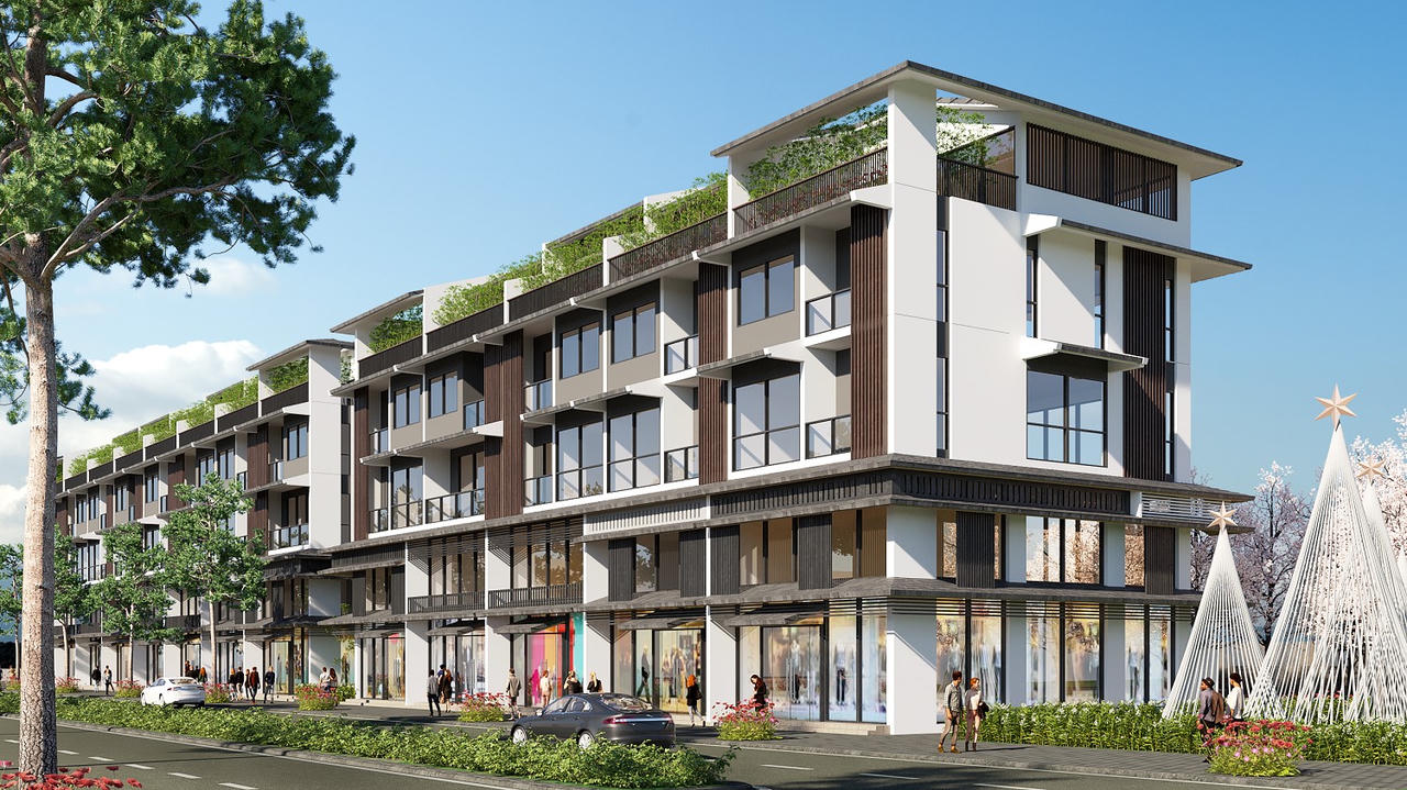 231 căn townhouse tại phân khu Koto được thiết kế theo phong cách truyền thống kết hợp hiện đại. Ảnh phối cảnh minh họa &nbsp;