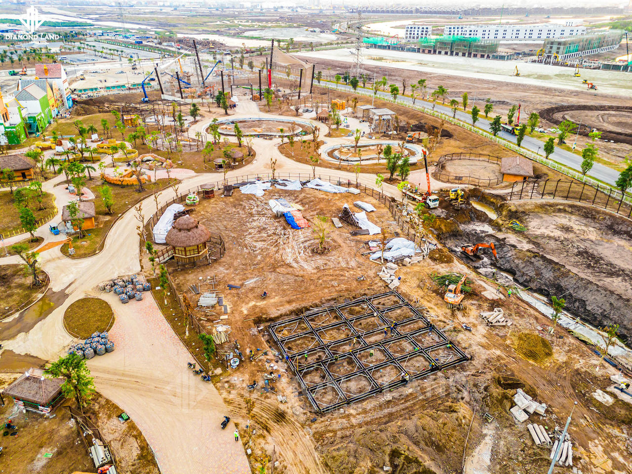 Những hình ảnh đầu tiên công viên giải trí không lồ trên Đảo tỷ phú ở Hải Phòng