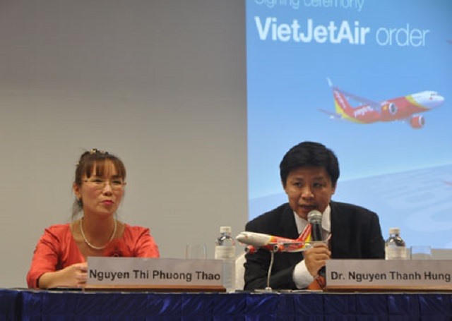 Vợ chồng chủ nhân VietJet