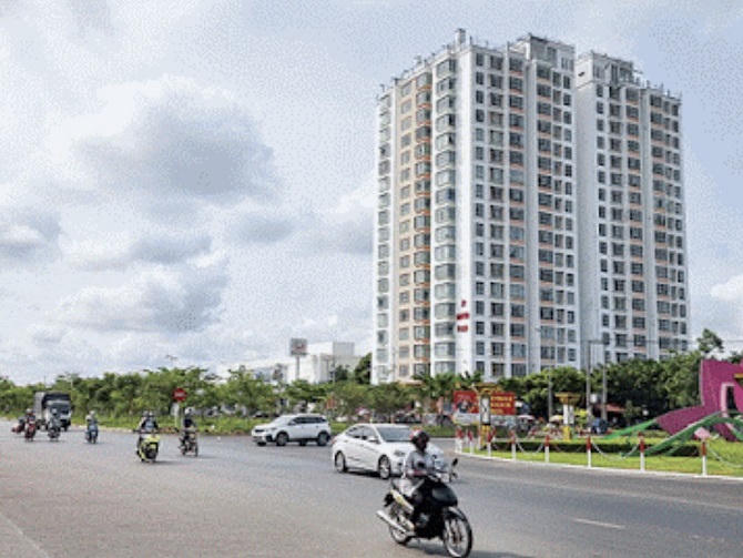 Góc chung cư Tây Nguyên Plaza, phường Phú Thứ, quận Cái Răng, TP Cần Thơ. &nbsp;