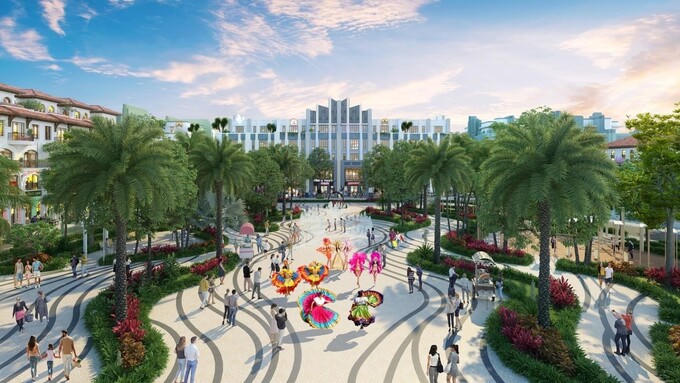 Bất động sản ven sông The Link sở hữu đa dạng tiện ích sinh thái. Ảnh phối cảnh minh họa &nbsp;