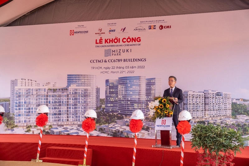 Ông Trần Xuân Ngọc – Group CEO đại diện chủ đầu tư dự án phát biểu tại sự kiện &nbsp;