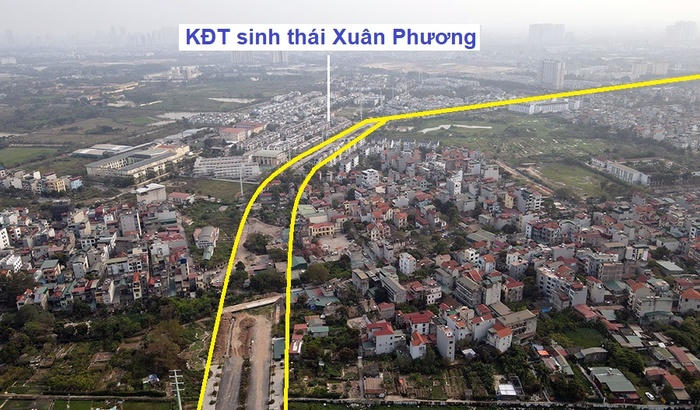 Đường rộng 40m hướng đến KĐT Xuân Phương vẫn dang dở sau nhiều năm xây dựng