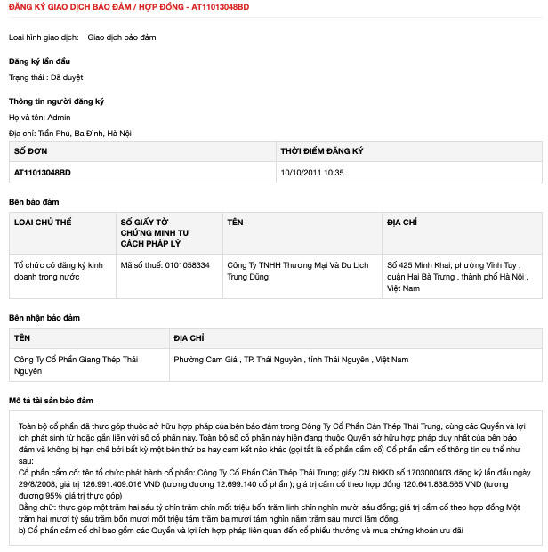 Tisco đã đổ 6.100 tỷ đồng vào dự án đắp chiếu; vẫn còn khoản nợ xấu 550 tỷ đồng