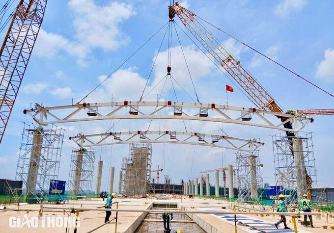 Đây được xem là một trong những hạng mục ghi dấu ấn quan trọng. Ảnh: Báo Giao thông &nbsp;