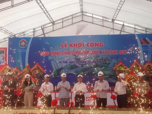 Lễ khởi công Cảng Tổng hợp Quốc tế Hoành Sơn
