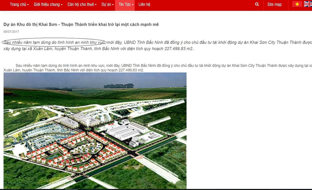 Công ty CP Khai Sơn: Lần theo “vết đen” từ dự án ở Bắc Ninh
