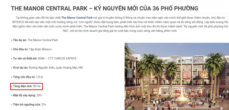 Dự án The Manor Central Park: Cần đấu giá công khai hơn 50ha đất