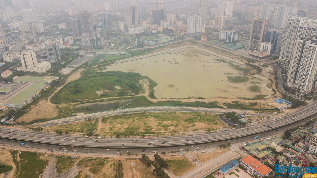 Toàn cảnh khu vực xây dựng Dự án Cung thiếu nhi mới hơn 1.300 tỷ đồng &nbsp;