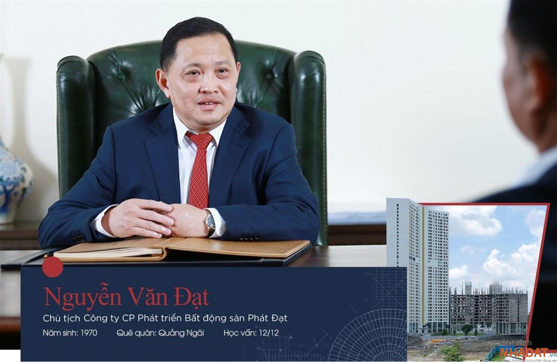 Ông Nguyễn Văn Đạt – Chủ tịch HĐQT Công ty BĐS Phát Đạt vừa vươn lên trở thành người giàu thứ 6 Việt Nam &nbsp;