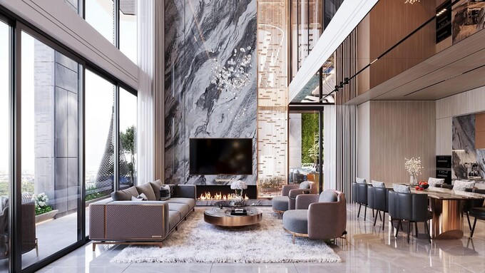 Sky Villa tại Noble Crystal Tay Ho chiếm đến 80% là căn hộ duplex diện tích lớn với thiết kế & công năng “may đo” chỉn chu &nbsp;