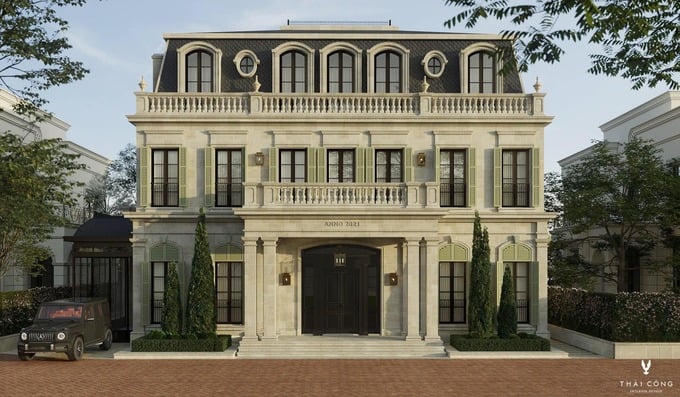 Tòa biệt thự Đoàn Băng Di thuê nhà thiết kế Thái Công vẽ lại
