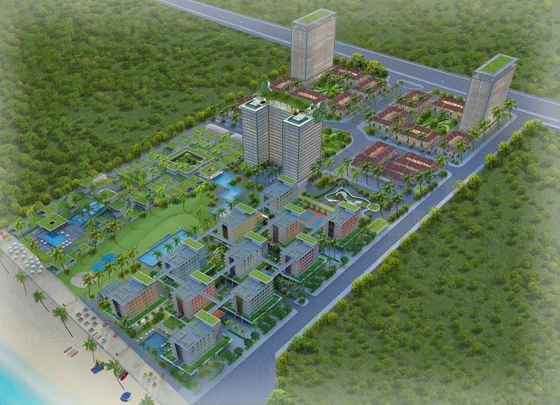 Phối cảnh dự án Khu du lịch Đại Dương. &nbsp;