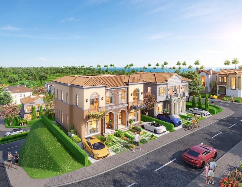 Phối cảnh biệt thự đồi giáp biển The Tropicana tại NovaWorld Ho Tram.