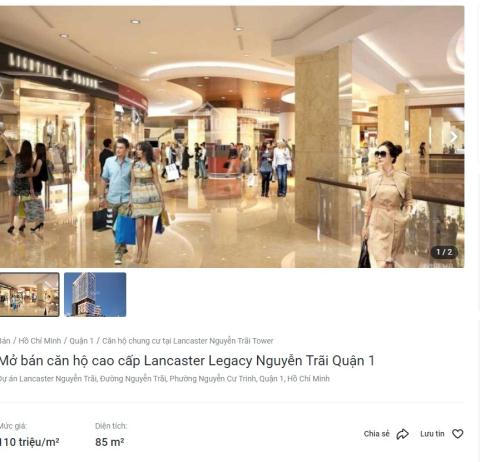 Thông tin căn hộ dự án Lancaster Legacy được rao bán trên mạng internet.&nbsp;Có nên mua Lancaster Legacy&nbsp;khi&nbsp;tiến độ Lancaster Legacy&nbsp;chưa đủ điều kiện rao bán?