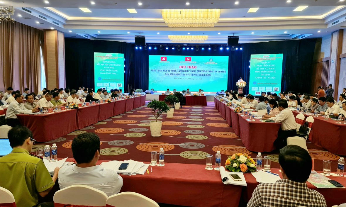 Hội thảo “Phát triển kinh tế nông, lâm nghiệp xanh, bền vững vùng Tây Nguyên gắn với quản lý, bảo vệ và phát triển rừng”