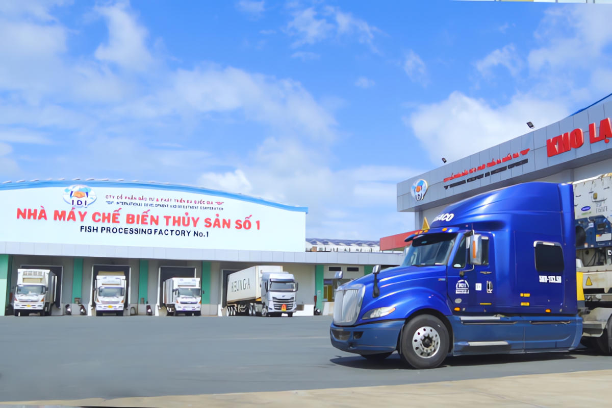 Nhà máy chế biến thuỷ sản của Công ty cổ phần Đầu tư và Phát triển Đa quốc gia IDI (nguồn: website Công ty).