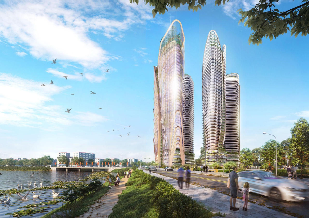 Phối cảnh dự án tổ hợp trung tâm thương mại 5 sao khu vực Chợ Sắt &nbsp;