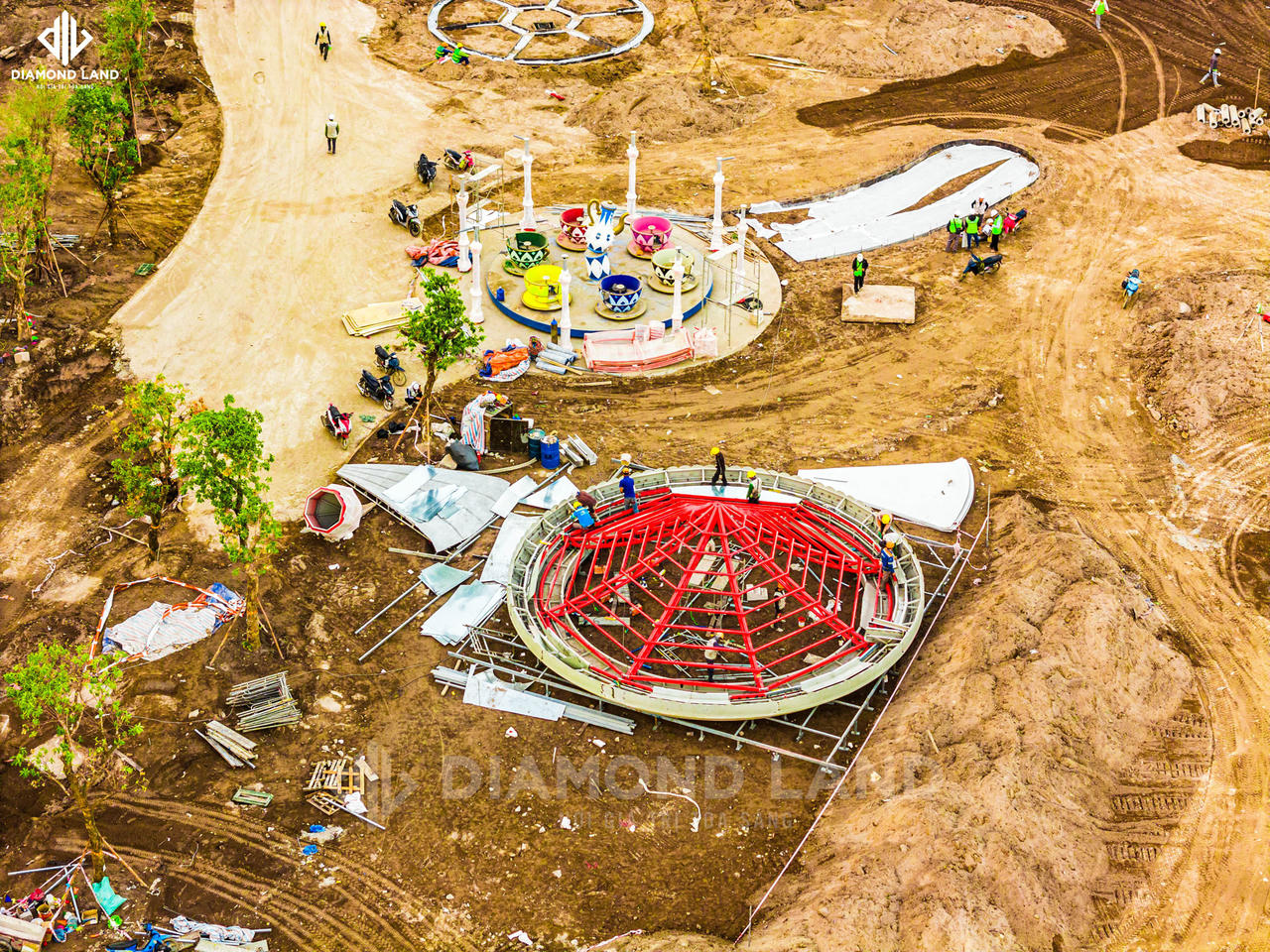 Những hình ảnh đầu tiên công viên giải trí không lồ trên Đảo tỷ phú ở Hải Phòng